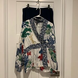 Soma Pajama Set- Floral & Navy